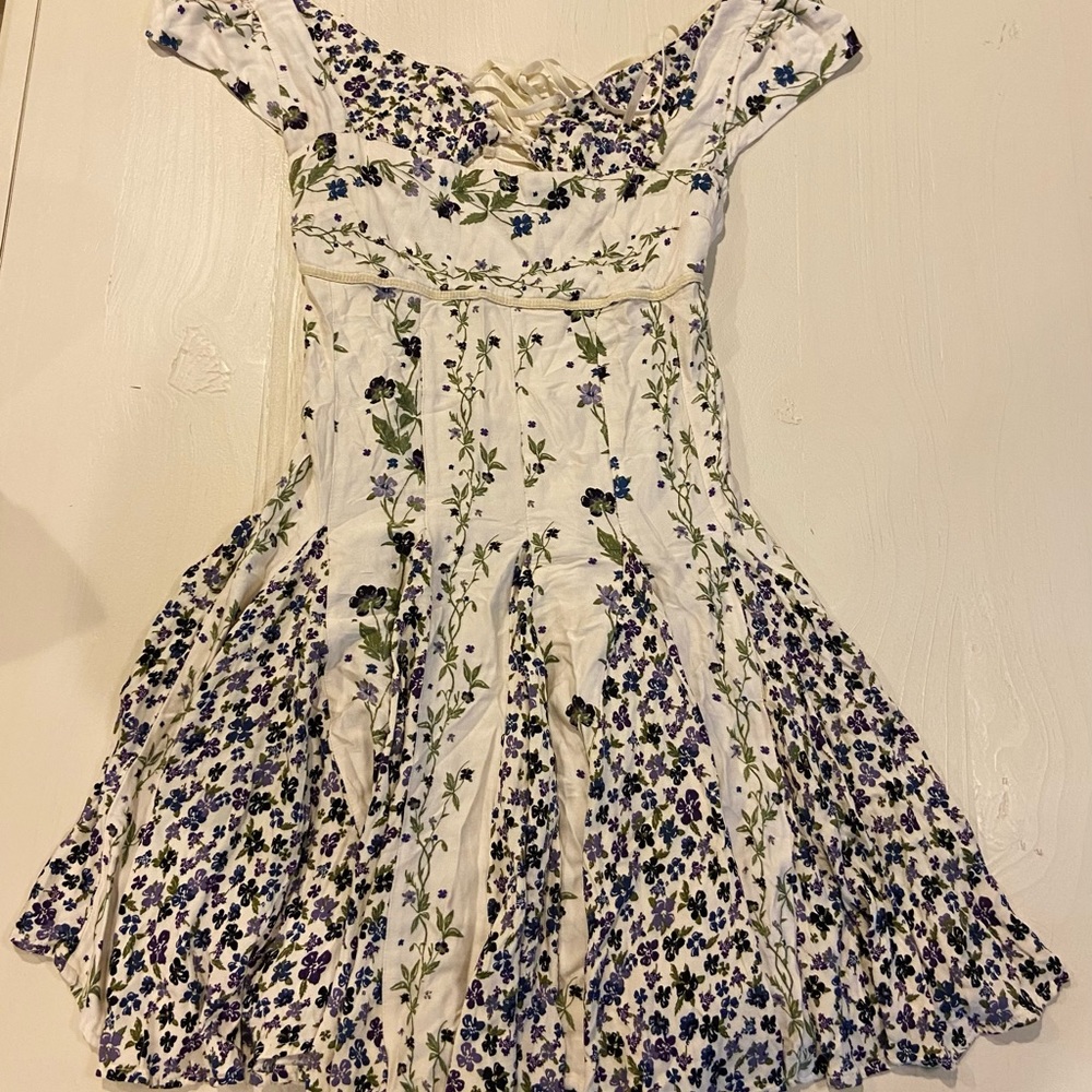 Free People- Ponderosa Mini Dress Ivory